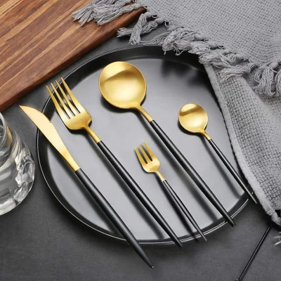 24-Piece Stainless Steel Cutlery Set