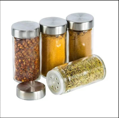 12-Jar Stainless Steel Spice Rack